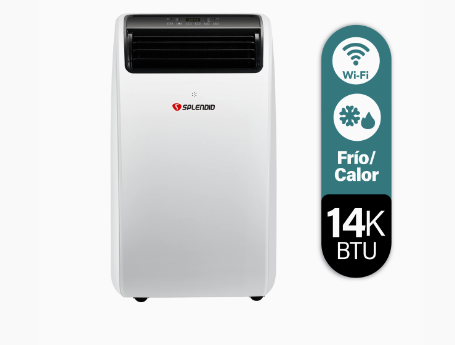 Aire acondicionado portátil 14000 BTU Frío/Calor WiFi Splendid